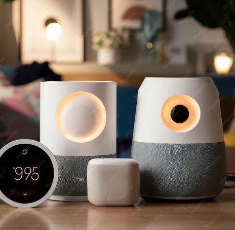Smart Home Assistant Speaker with LED Night Light